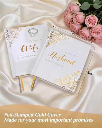 Wedding Vow Books His and Hers 2 Pack Hardcover