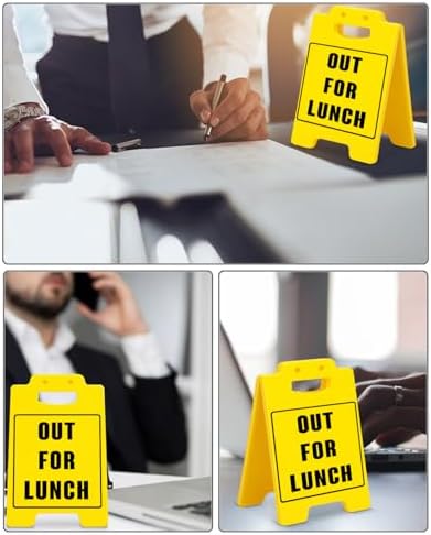 Out for Lunch Office Desk Decor Sign Lunchtime Lunch Break Reminder Sign