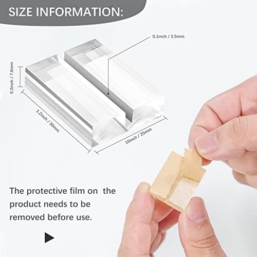 25 Pcs Acrylic Place Card Holder, Card Display Stand Table Number Holders for Table Wedding Menu Office Meeting