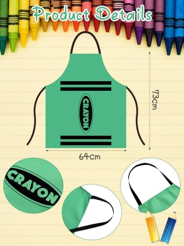 Teenyyou Crayon Costume with Apron and Cone Hat Adult