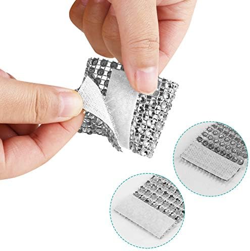 Accmor 50pcs Napkin Rings, Silver Napkin Rings Buckles