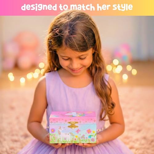 Giggle & Honey® Musical Unicorn Jewelry Box for Girls