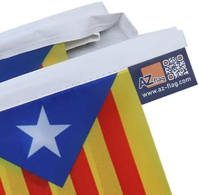 AZ FLAG Catalonia Estelada Blava Bunting 20 ft 20 flags Light Polyester
