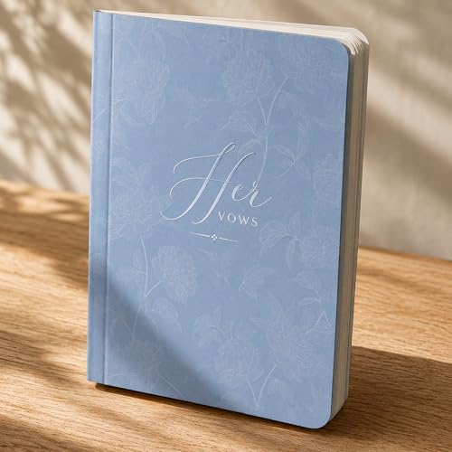 Vow Books His and Hers, Wedding Vow Books Set of 2 for Bride and Groom, 4 x 6 Inches Personalized Notebook for Ceremony Promises, Floral Keepsake Journals, His and Hers Gifts, Wedding Must Haves 2026