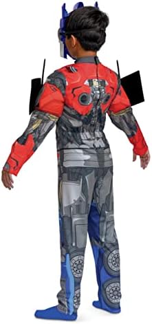 Disguise Optimus Prime Muscle Costume, Official Transformers Rise of the Beasts Costume and Mask, X-Small (3T-4T)