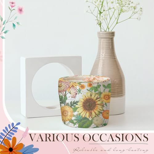 Crtiin 20 Pack Decoupage Napkins Floral Cocktail Decorative Paper Napkins