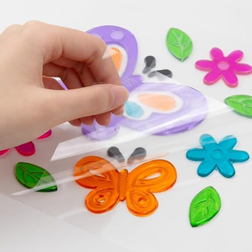 6 Pack Spring Window clings – Reusable Window Cling for Glass Windows