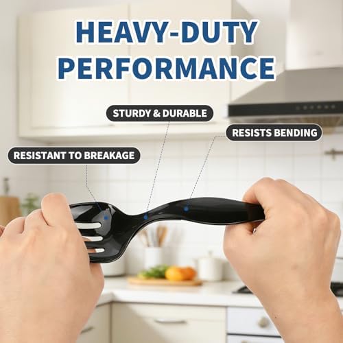 36 Pcs 9 Inch Plastic Serving Utensils Set, for Large Party