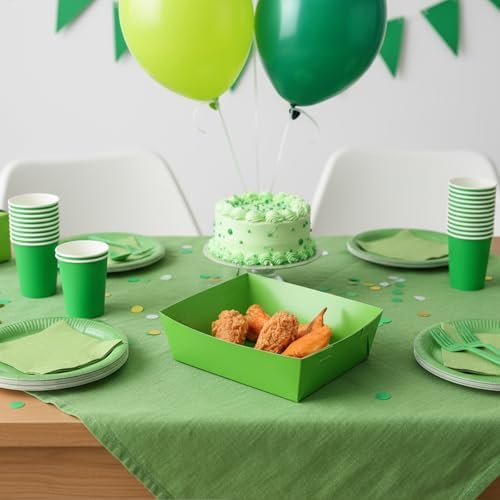 25 Pcs Paper Food Tray 4 lb Large Food Boats Nacho Plates
