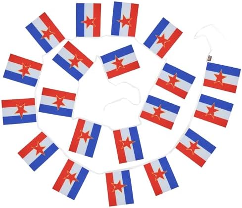 AZ FLAG Yugoslavia Bunting 20 ft 20 flags Light Polyester