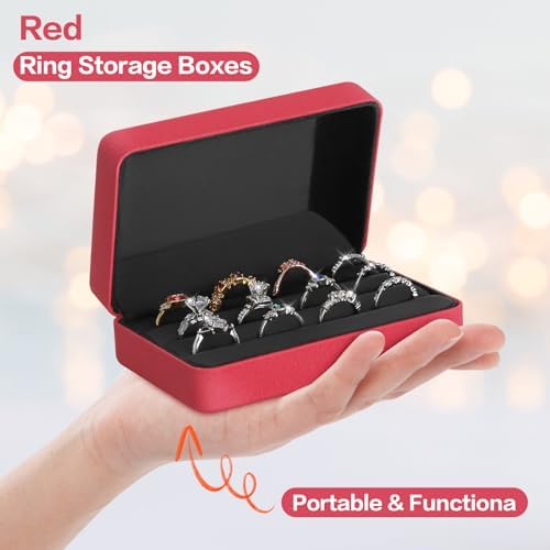 KUKUVR Velet Jewelry Ring Storage Box