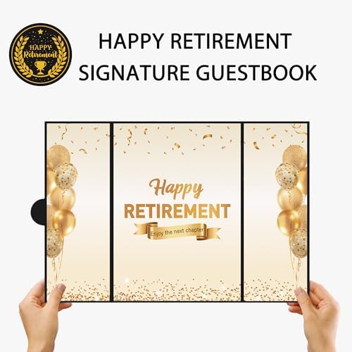 DARUNAXY Black Gold Sailing Into Retirement Alternative Signature Guestbook
