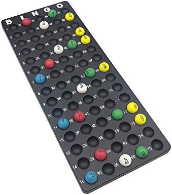 Yuanhe Bingo Board Ball Holder - 7/8" Bingo Balls, Master Board Tray Rack, Parties & Game Nights