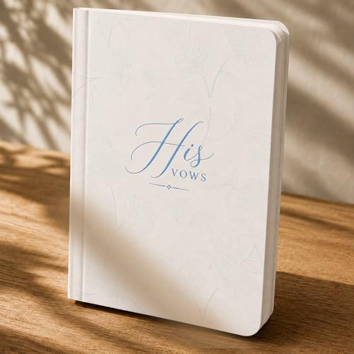 Vow Books His and Hers, Wedding Vow Books Set of 2 for Bride and Groom, 4 x 6 Inches Personalized Notebook for Ceremony Promises, Floral Keepsake Journals, His and Hers Gifts, Wedding Must Haves 2026