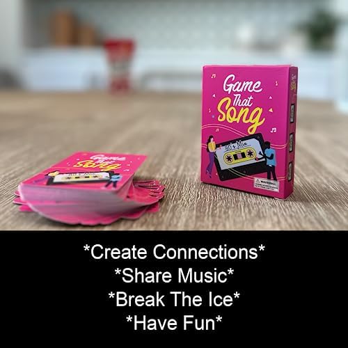 Game That Song 80's Mix Expansion - 50 New Cards - Music Card Game for Family, Adults, and Teens. Hilarious, Addictive, and Competitive Fun for Game Nights!