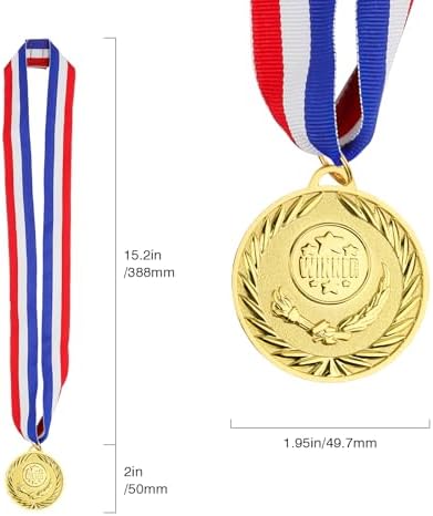 Gold Medals for Awards,1st Winner Medals for Sports, Competitions, Party, Olympic Style, 2 Inches