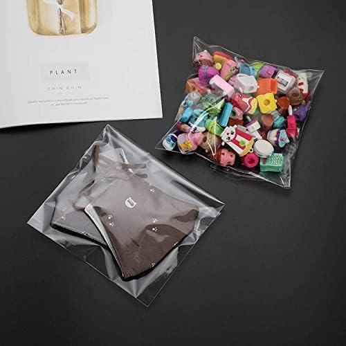 Morepack 5x7 In Cookie Bags Clear Self Sealing Cellophane Treat Bags 200Pcs