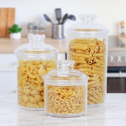 JOEY'Z 24oz Acrylic Airtight Candy Jar Cookie Jar - Candy Jars with Lids