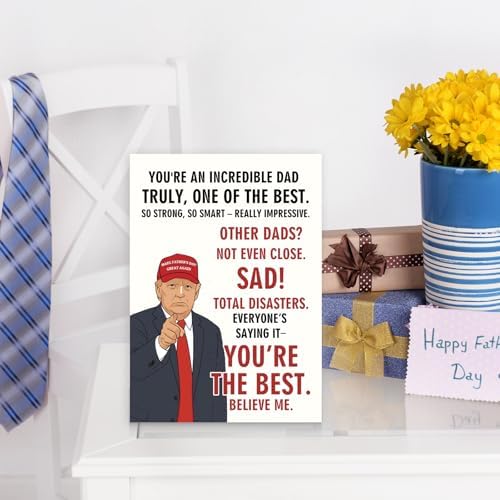 FANCYLUCKY Funny Father's Day Card for Dad Grandad Husband