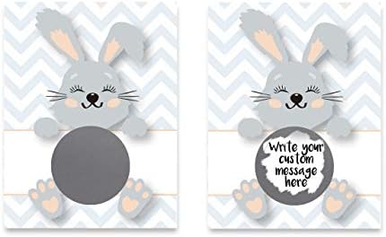 My Scratch Offs 20 Pack Funny Easter Bunny DIY Make Your Own Scratch Off Cards & Stickers. Perfect for Teacher Rewards, Business Promo Codes & Custom Message