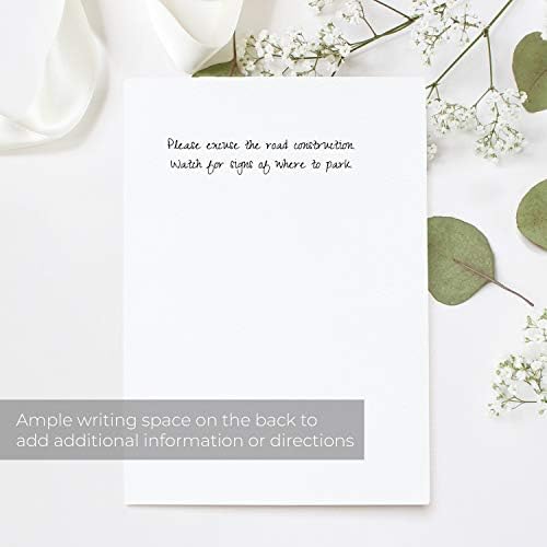 Canopy Street Lush Greenery Fill In the Blank Bridal Shower Invitations / 50 Wedding Shower Floral Invites With White Envelopes / 5" x 7" Flat Invite/Made In The USA