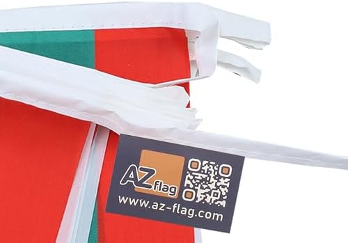 AZ FLAG Bulgaria Bunting 20 ft 20 flags Light Polyester