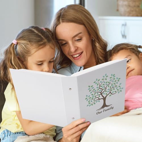 Family Tree 4x6 Photo Album, 200 Pocket Family Memory Book, Beige