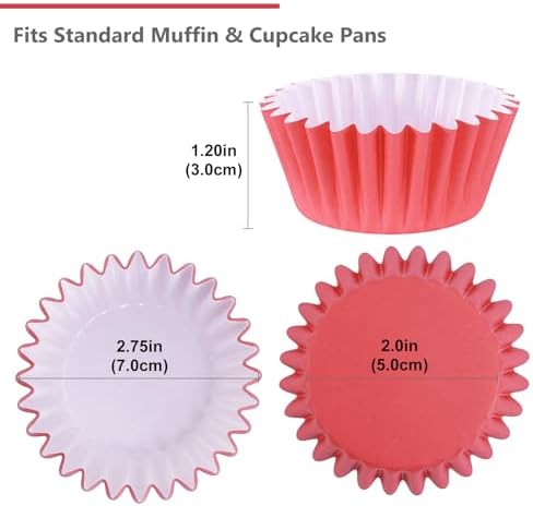 Caperci Heavy Duty Multicolor Cupcake Liners Standard Baking Cups 150pcs