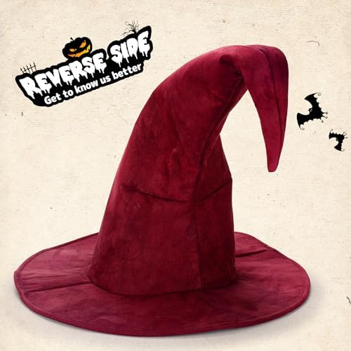 Ibeauti Wizard Hat for Adult Halloween Costume Witch Hat Cosplay Accessory