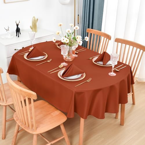 Rust Cloth Napkins Set of 6 Washable Dinner Napkins, 18X18 in