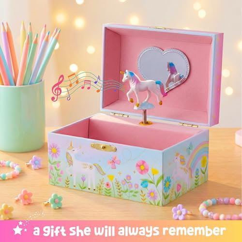 Giggle & Honey® Musical Unicorn Jewelry Box for Girls