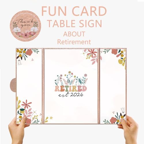 Holkcog Rose Flower Retirement Guest Book Alternative Decorations Women