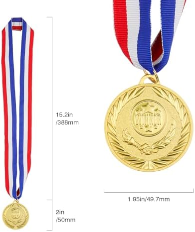 Gold Medals for Awards,1st Winner Medals for Sports, Competitions, Party, Olympic Style, 2 Inches
