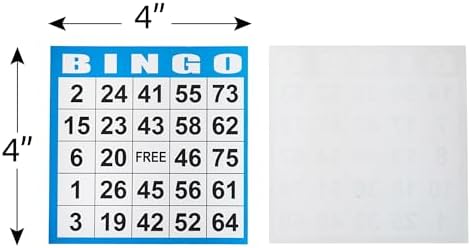 SEETOOOGAMES Bingo Paper Game Cards - 1 on Card - 1000 Sheets (200 Books of 5 Sheets)