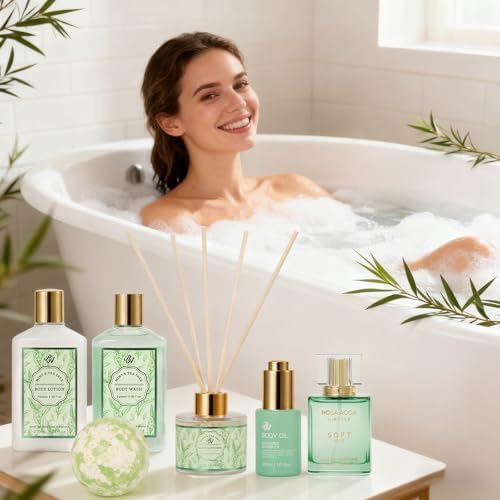 35 Pcs Gifts for Women, Tea Tree Spa Gift Basket Set, Face Skin Care Set