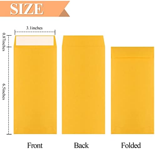 Cash Envelopes-120 Envelopes Money Saving Challenge, 3.2x6.6inch Money Envelopes for Cash, Brown Kraft Paper Money Saving Envelopes, Cash Envelopes for Budgeting, Coins, Checks, Gift Cards & Tickets