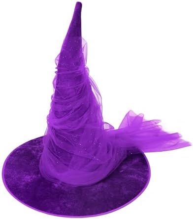 HOMELEX Witch Hat for Women, Adult Halloween Costume Hat
