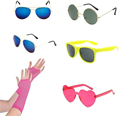18 Pcs Funny Photo Booth Props for Adults - Assorted Dress Up Costume Hats and Fun Sunglasses - Fun Photo Booth Props Kits for Wedding, Bachelorette, Graduation, Birthday Party Supplies