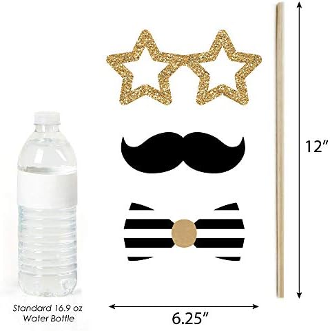 Mrs. and Mrs. - Gold - Lesbian Wedding Photo Booth Prop Kit - 20pc