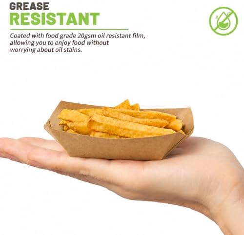 ZORRITA 200 Pack 1/2 Lb Small Paper Food Trays