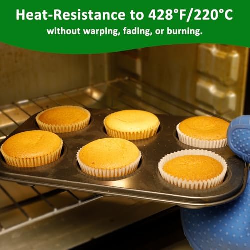 Caperci 225pcs Parchment Cupcake Liners - Standard Muffin Cups for Baking