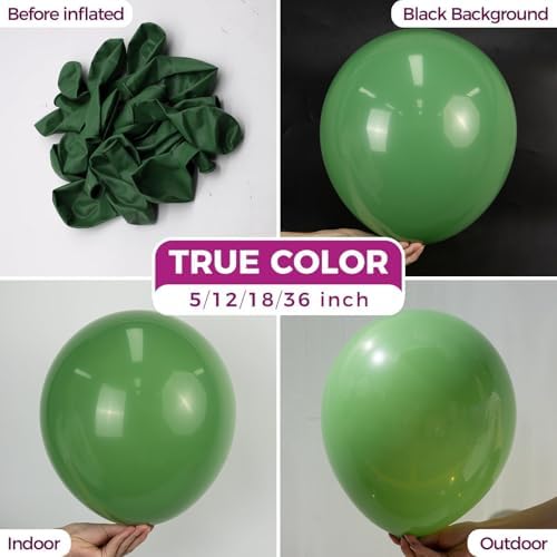Bezente Sage Green Latex Matte Party Balloons 150 Pack 5 inch Small