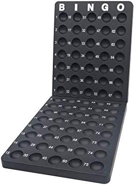 Yuanhe Bingo Board Ball Holder - 7/8" Bingo Balls, Master Board Tray Rack, Parties & Game Nights