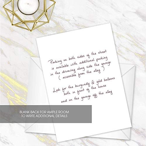 Canopy Street Fall Floral Fill In Bridal Shower Invitation / 25 Autumn Flower Bridal Shower Invitations With White Envelopes / 5" x 7 Flat Bridal Party Invites/Made In The USA