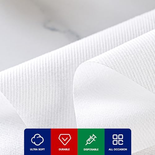 480 Disposable Bathroom Hand Towels, White Guest Napkins for parties
