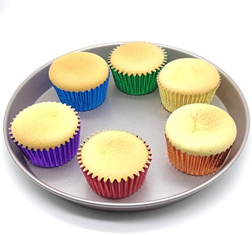 Rainbow 6 Bright Colors Standard Cupcake Liners Muffin Foil Paper Baking Cups, 120-Count