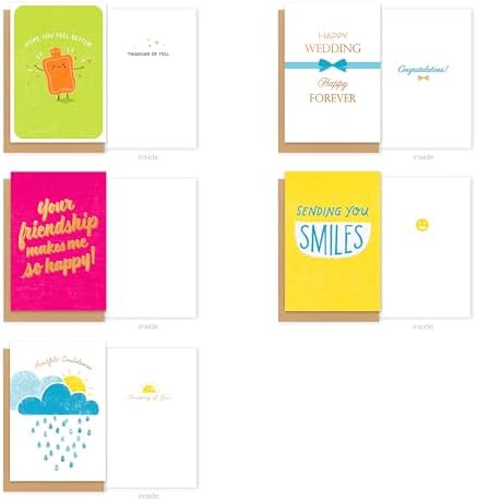 American Greetings 20-Count All-Occasion Card Pack, Bright Mixed-Occasion Designs