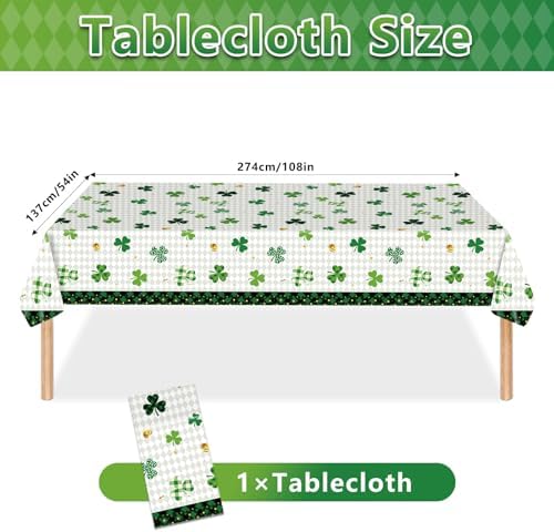 98PCS St Patrick's Day Party Supplies Green Irish Shamrock Tableware Set Lucky Shamrock Birthday Party Supplies St Patrick's Day Party Decorations Irish Shamrock Paper Plates and Napkins for 16 Guests