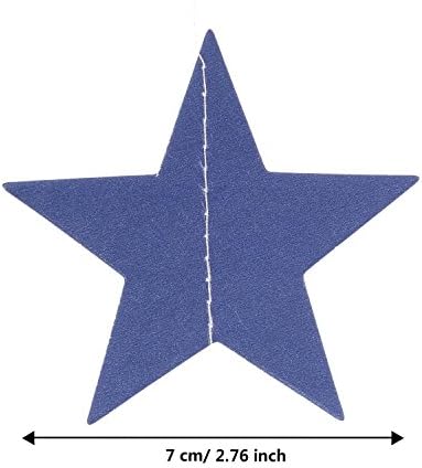 TecUnite 52.5Ft Patriotic Star Streamer Garland, Red White Blue 4th of July