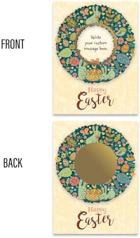 My Scratch Offs Spring Easter Wreath DIY Make Your Own Scratch Off Card Pack 20 Cards and 20 Scratch Off Stickers